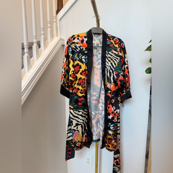 Averie Other - Averie Bold Multicolor Graphic Kimono Robe